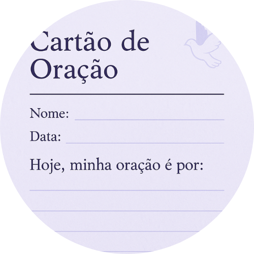 Cartão de Oração